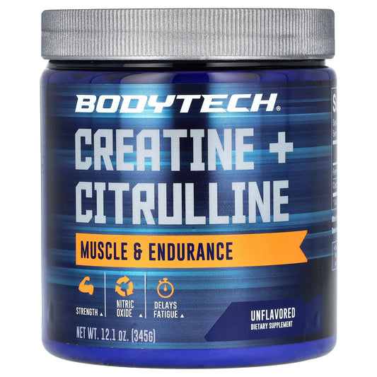 BodyTech-Creatine + Citrulline-Unflavored-12.1 oz (345 g)