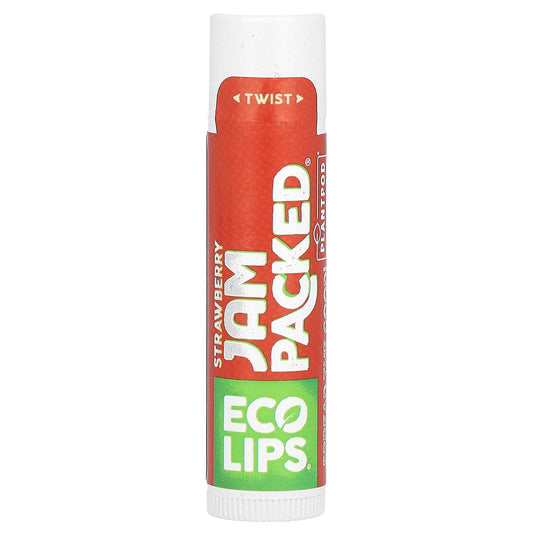 Eco Lips-Jam Packed-Lip Balm-Strawberry-0.15 oz (4.25 g)