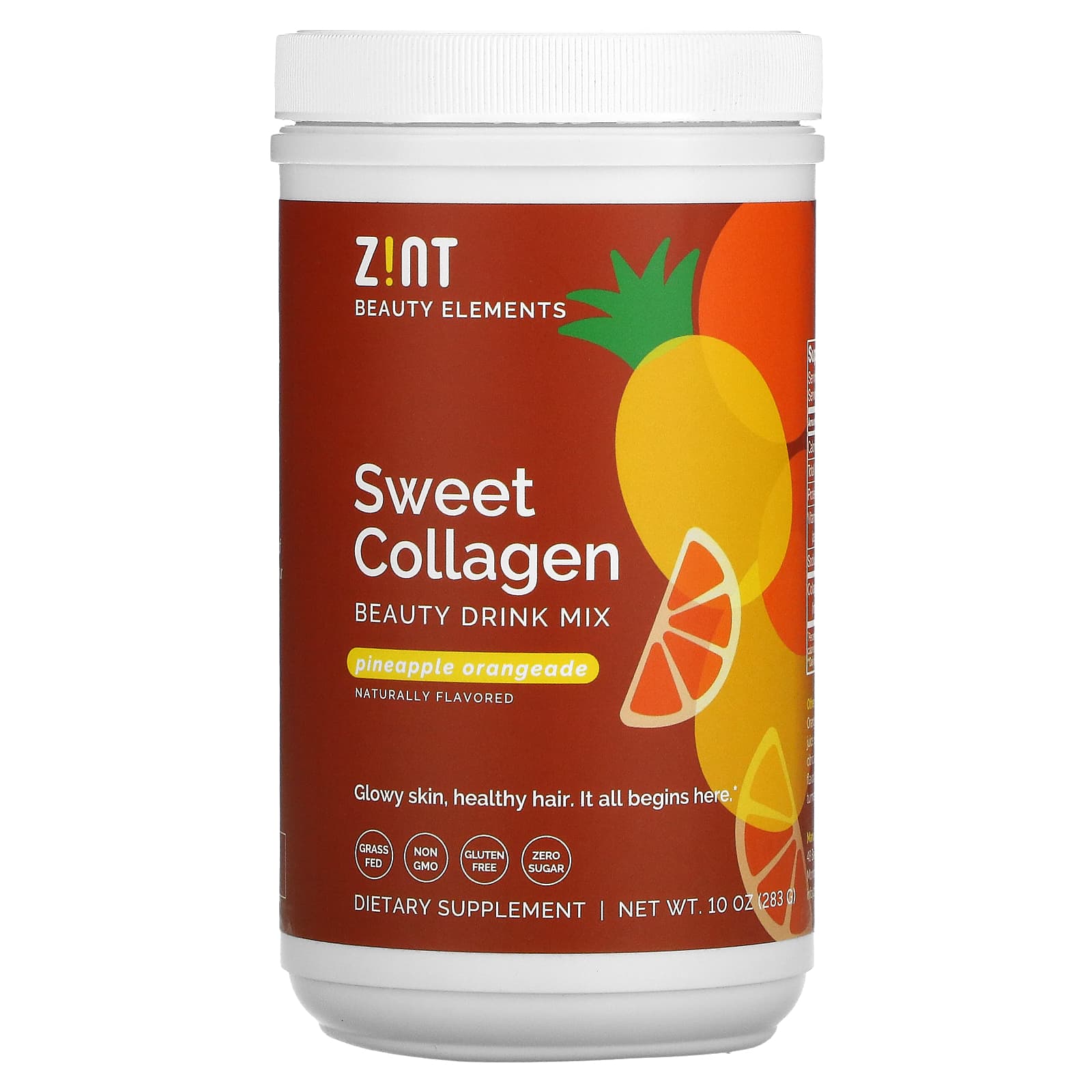 Zint-Sweet Collagen-Pineapple Orangeade-10 oz (283 g)