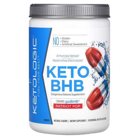 KetoLogic-Keto BHB-Patriot Pop-8.9 oz (255 g)