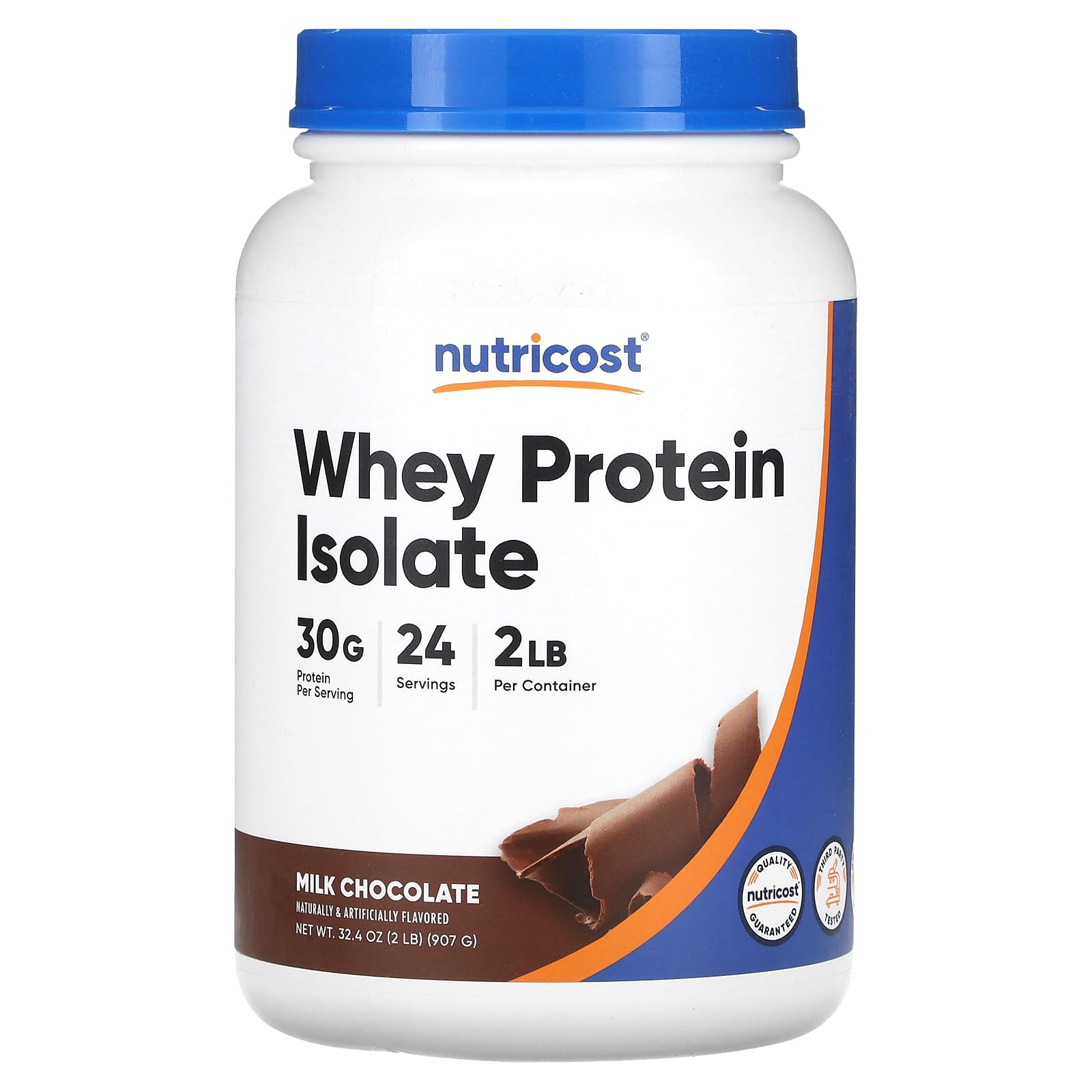 Nutricost-Whey Protein Isolate-Milk Chocolate-2 lb (907 g)