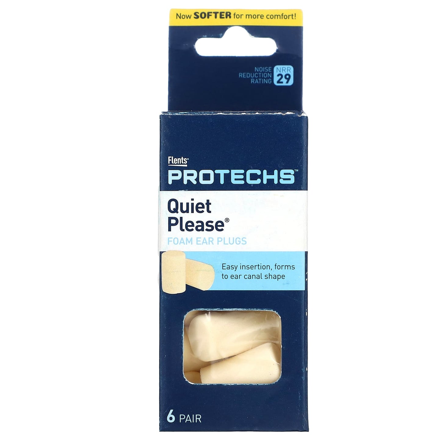 Flents-Protechs-Quiet Please-Foam Ear Plugs-6 Pairs