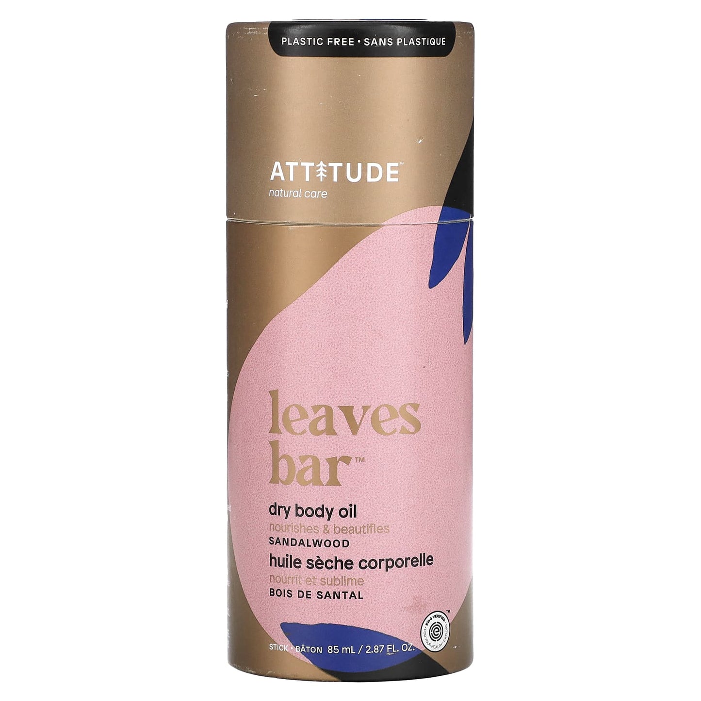 ATTITUDE-Leaves Bar-Dry Body Oil -Sandalwood-2.87 fl oz (85 ml)