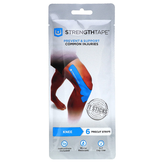 Strengthtape-Kinesiology Athletic Tape-Knee-6 Precut Strips