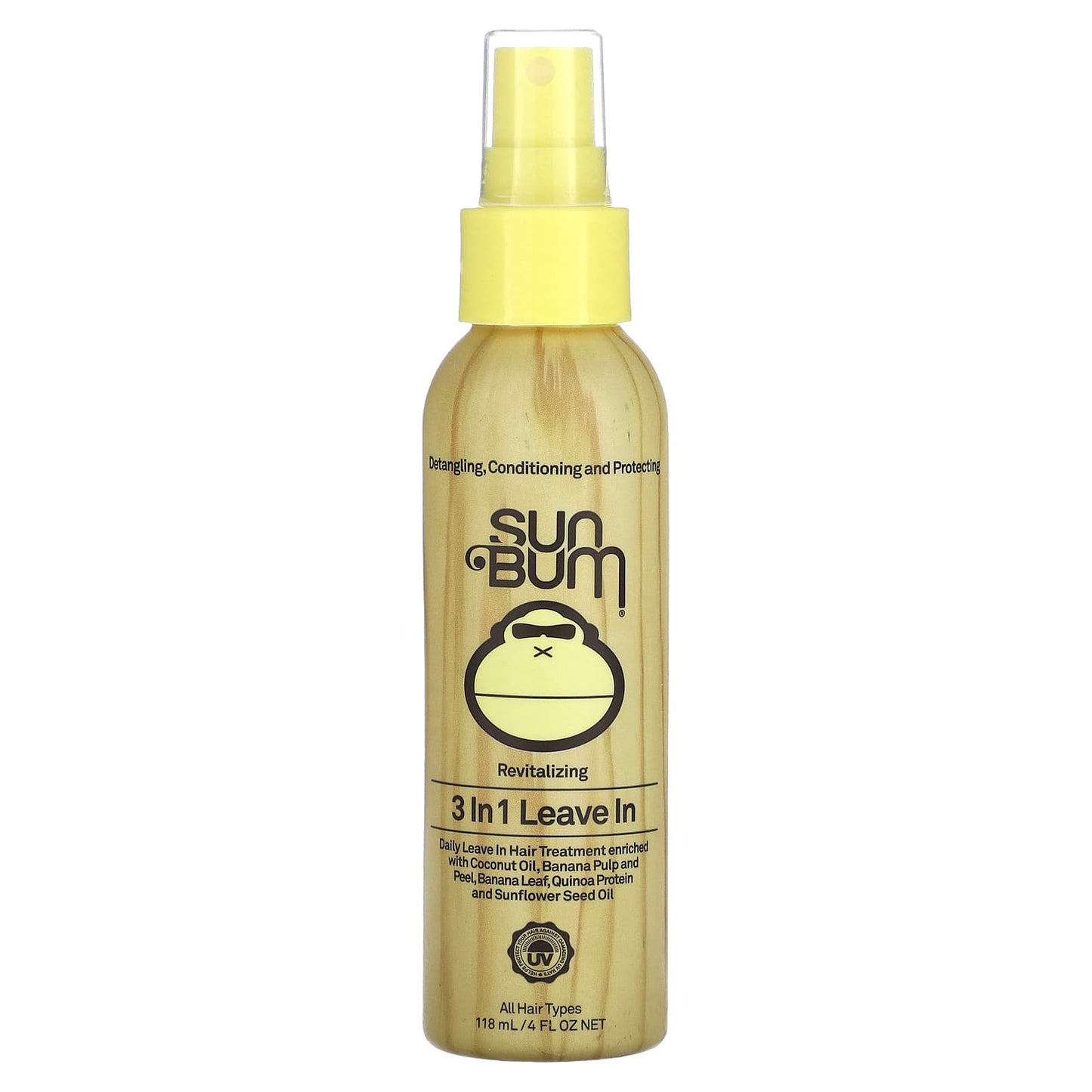 Sun Bum-Revitalizing 3 In 1 Leave In-All Hair Types-4 fl oz (118 ml)