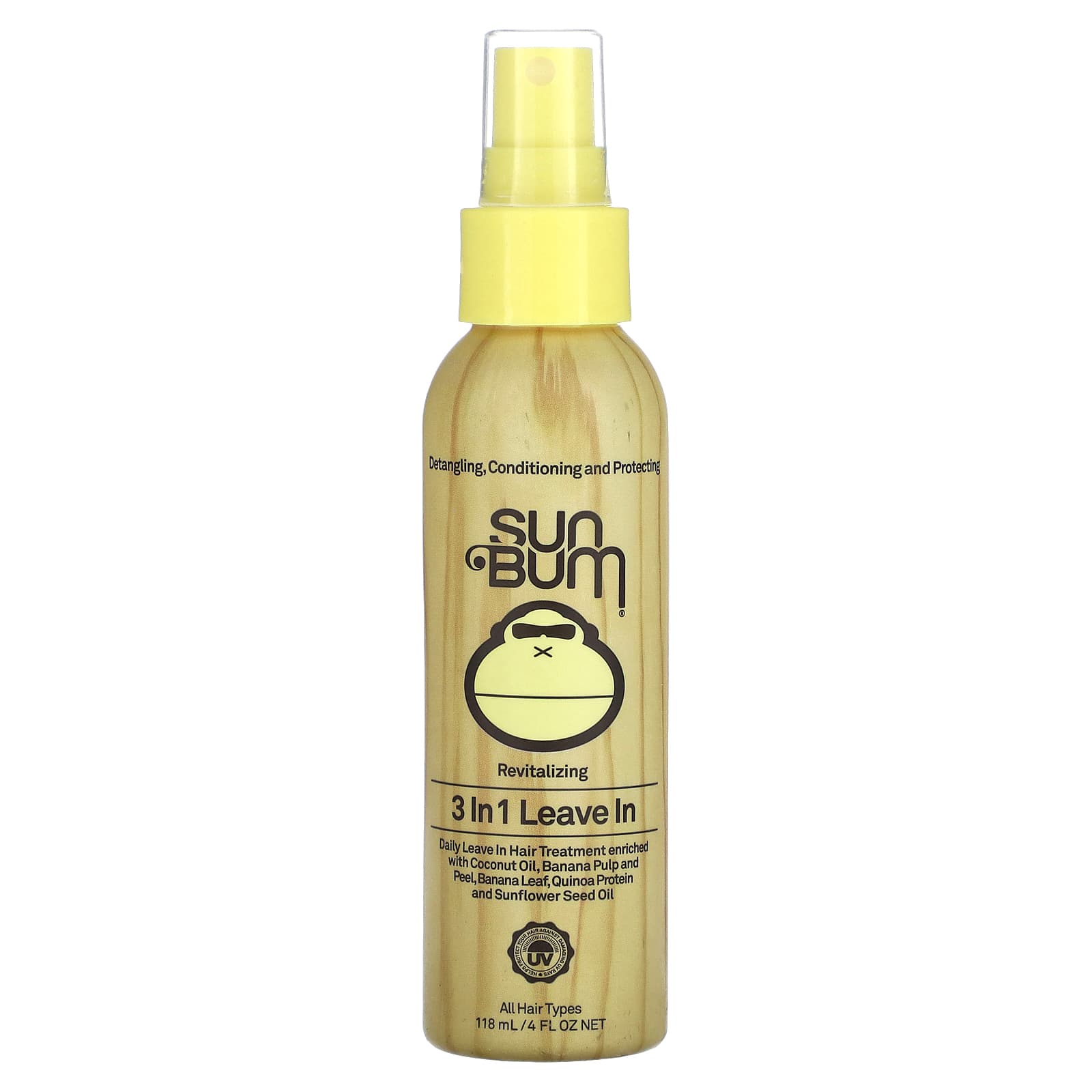 Sun Bum-Revitalizing 3 In 1 Leave In-All Hair Types-4 fl oz (118 ml)