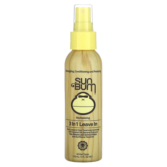 Sun Bum-Revitalizing 3 In 1 Leave In-All Hair Types-4 fl oz (118 ml)