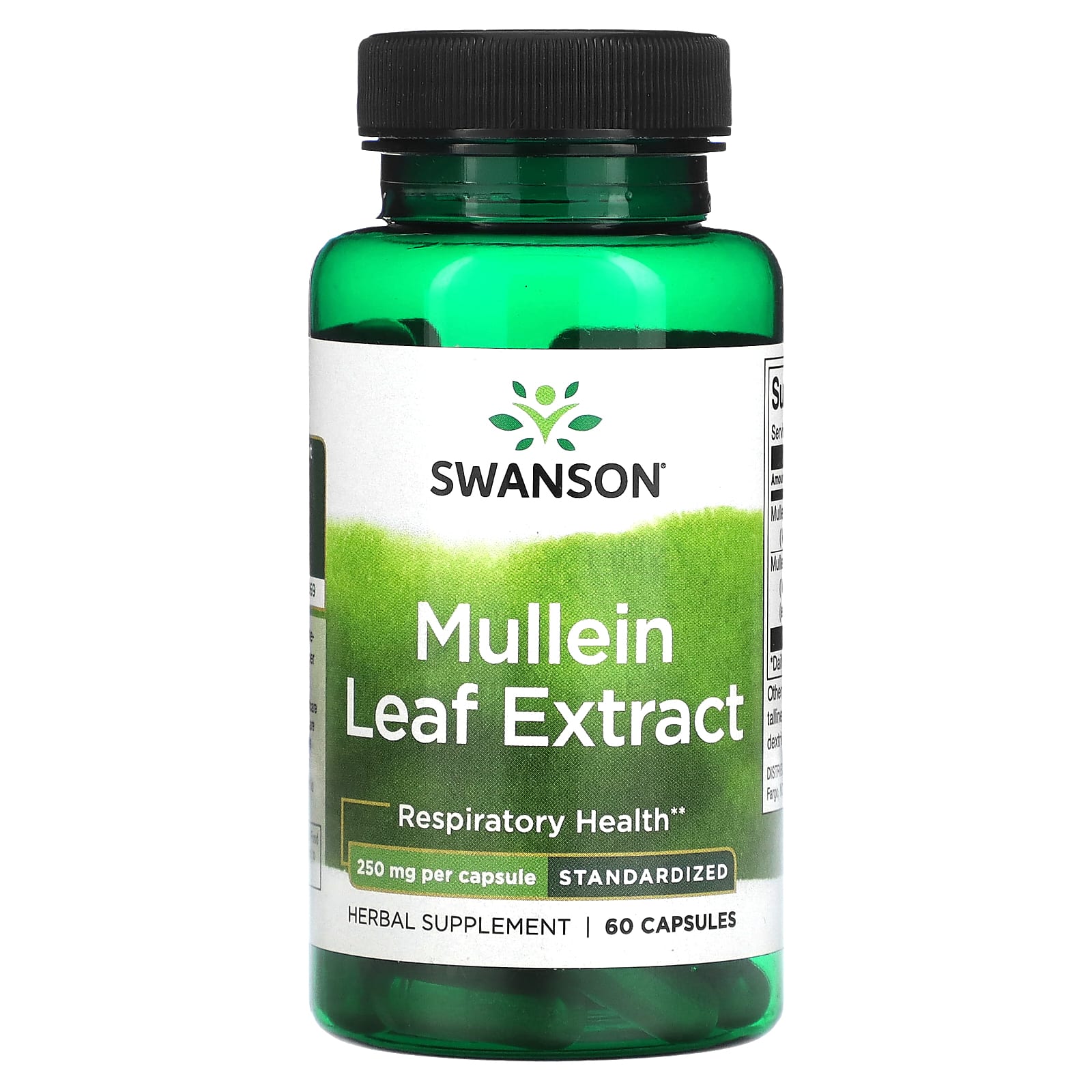 Swanson-Mullein Leaf Extract-250 mg-60 Capsules