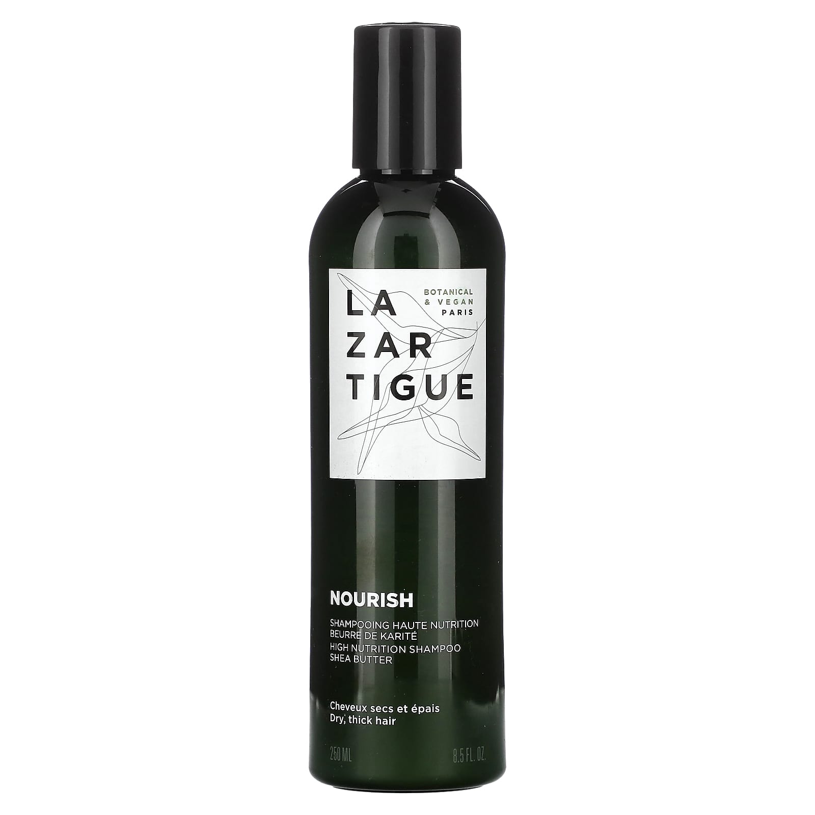 Lazartigue-Nourish-High Nutrition Shampoo-Shea Butter-Dry-Thick Hair-8.5 fl oz (250 ml)