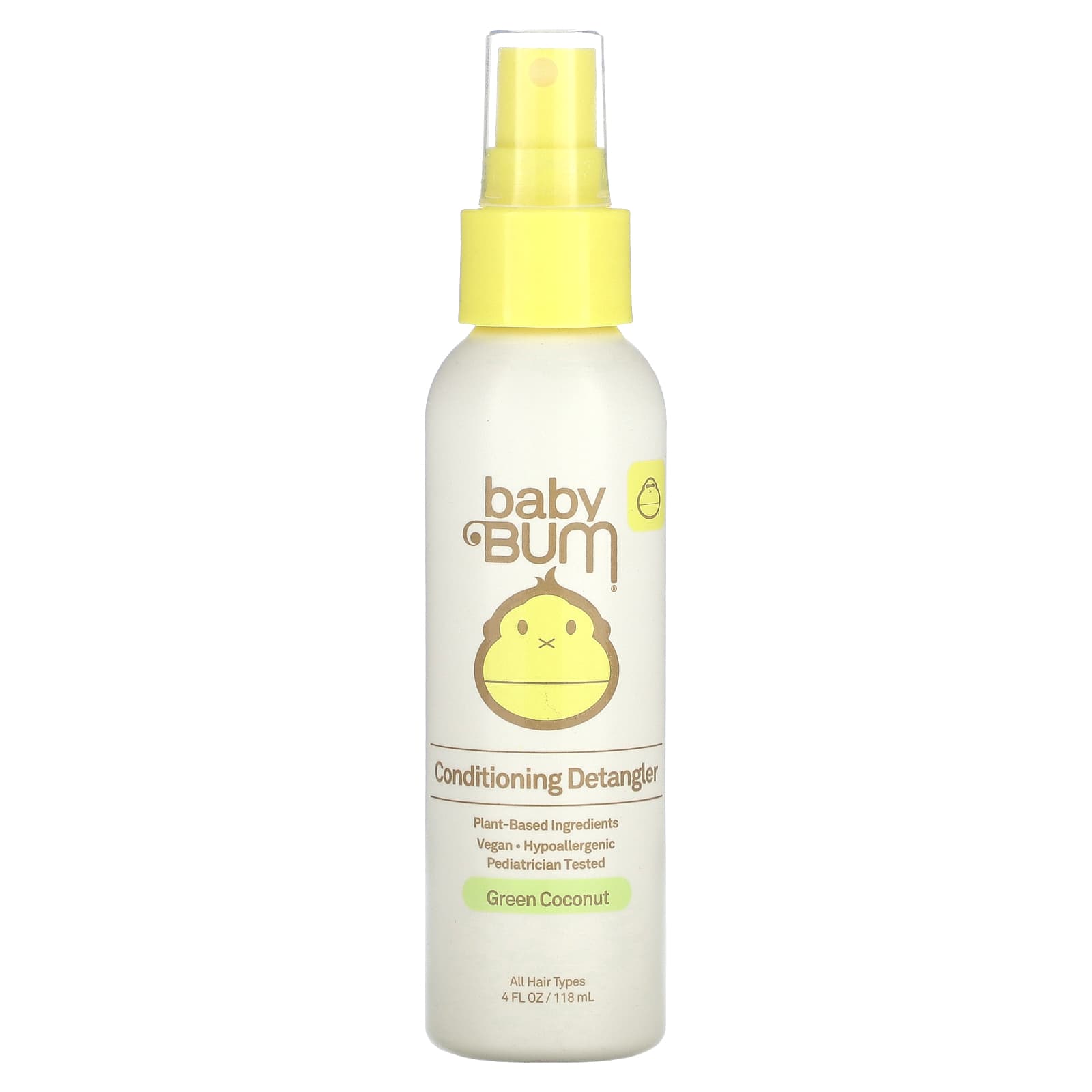 Sun Bum-Baby-Conditioning Detangler-Green Coconut-4 fl oz (118 ml)