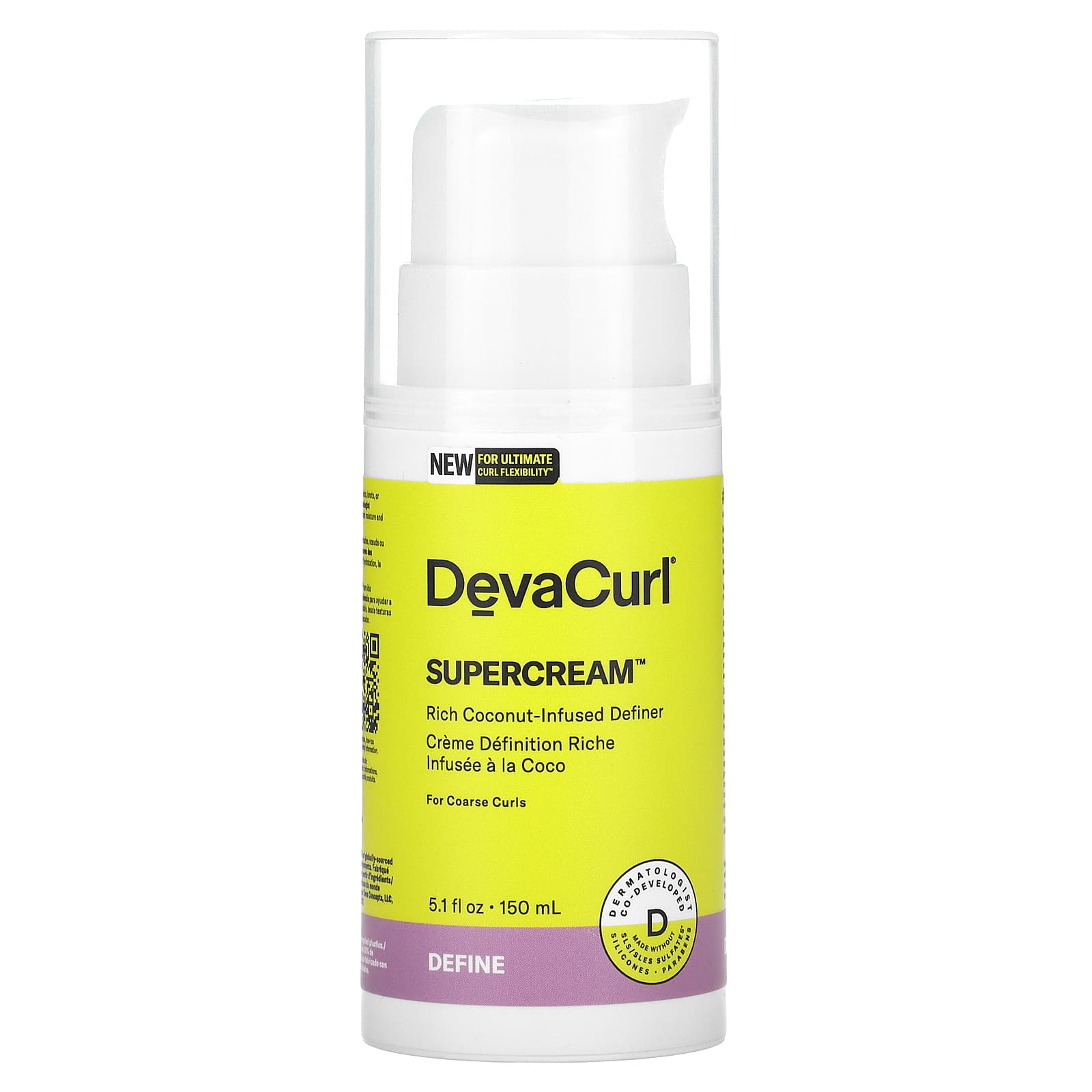 DevaCurl-Supercream-Rich Coconut- Infused Definer-5.1 fl oz (150 ml)