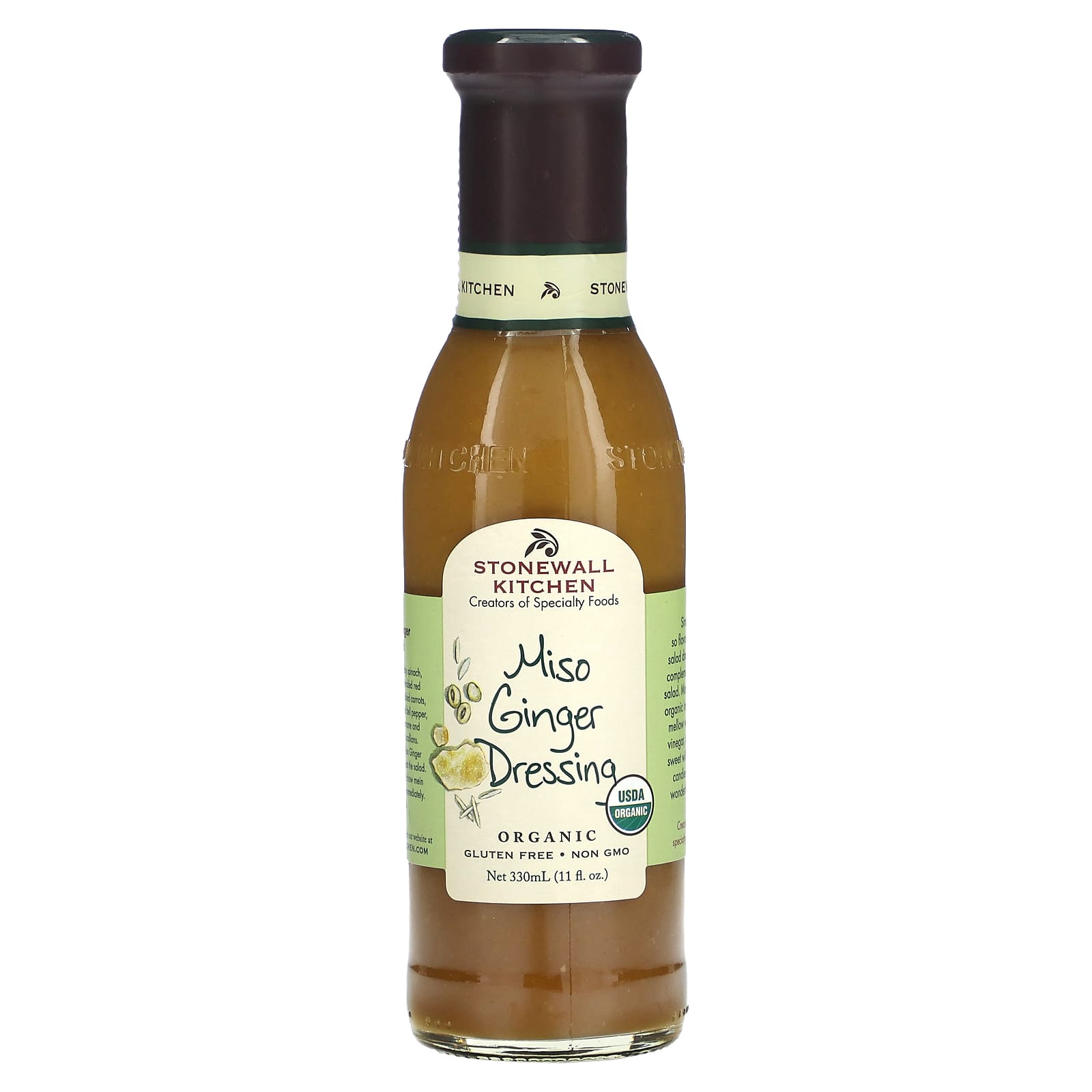 Stonewall Kitchen-Organic Miso Ginger Dressing-11 fl oz (330 ml)