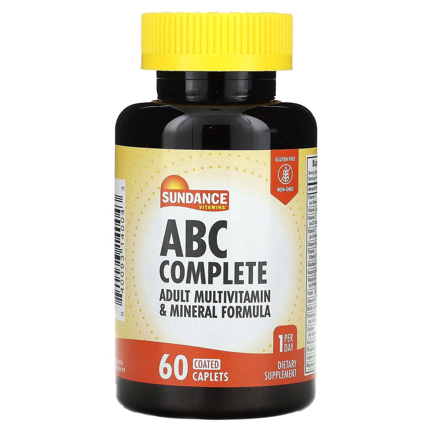 Sundance Vitamins-ABC Complete-Adult Multivitamin & Mineral Formula-60 Coated Caplets