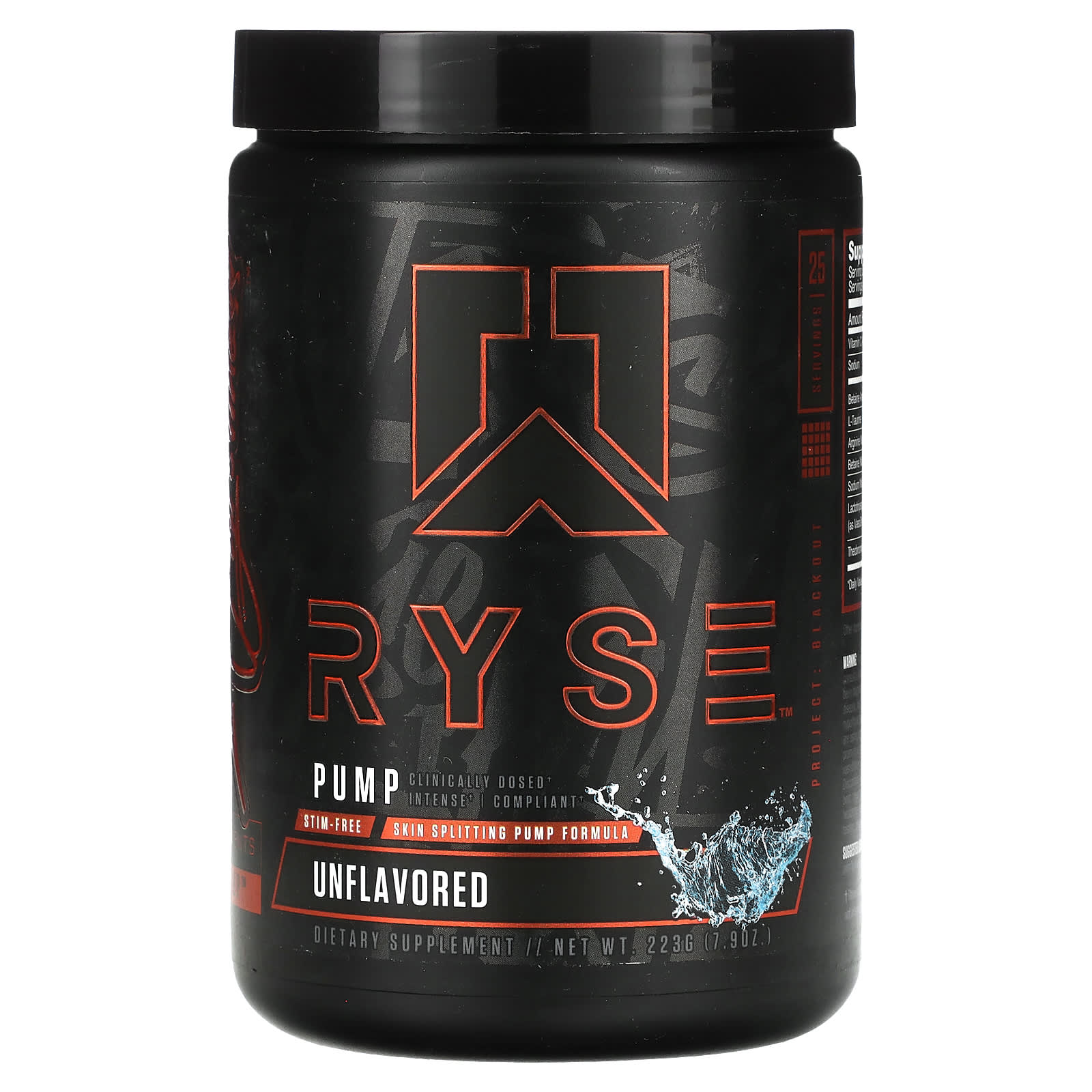 RYSE-Pump-Unflavored-7.9 oz (223 g)