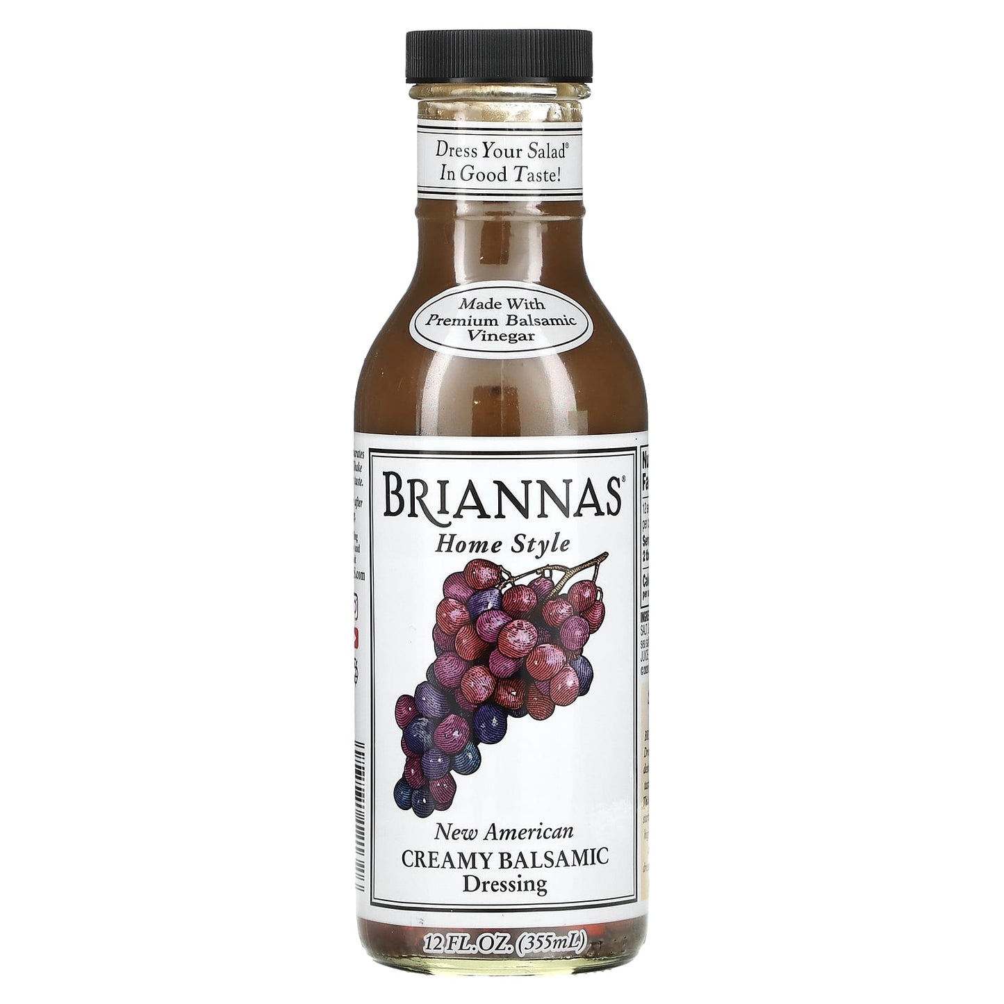 Briannas-New American Creamy Balsamic Dressing-12 fl oz (355 ml)