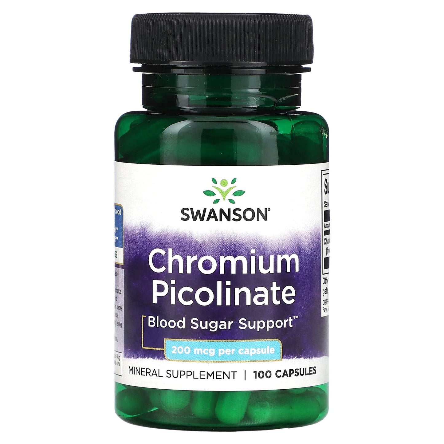 Swanson-Chromium Picolinate-200 mcg-100 Capsules