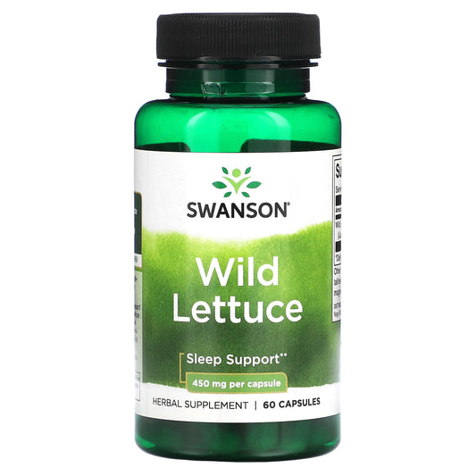 Swanson-Wild Lettuce-450 mg-60 Capsules