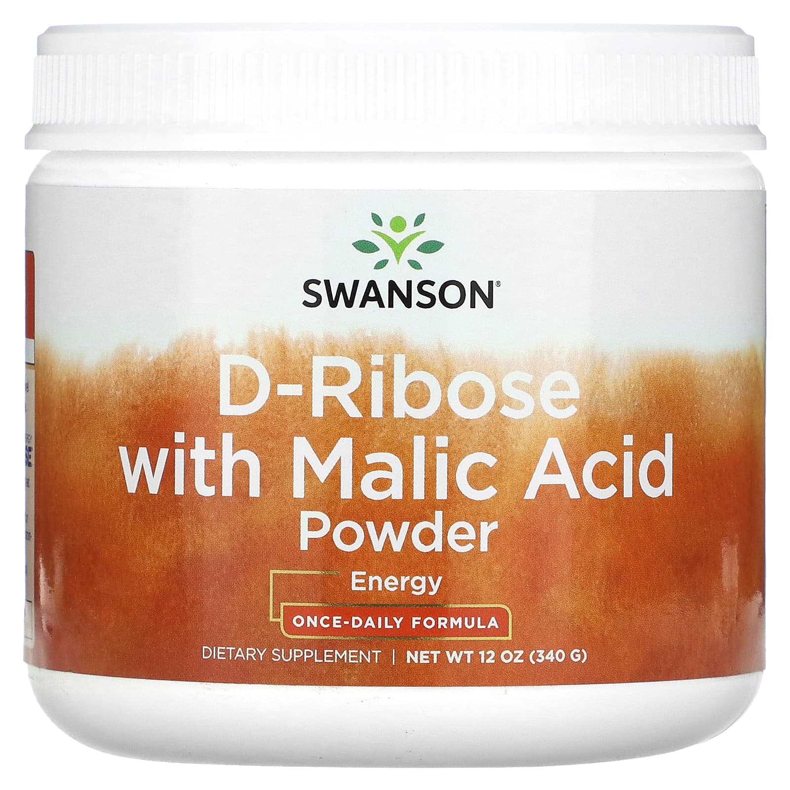 Swanson-D-Ribose With Malic Acid Powder-12 oz (340 g)