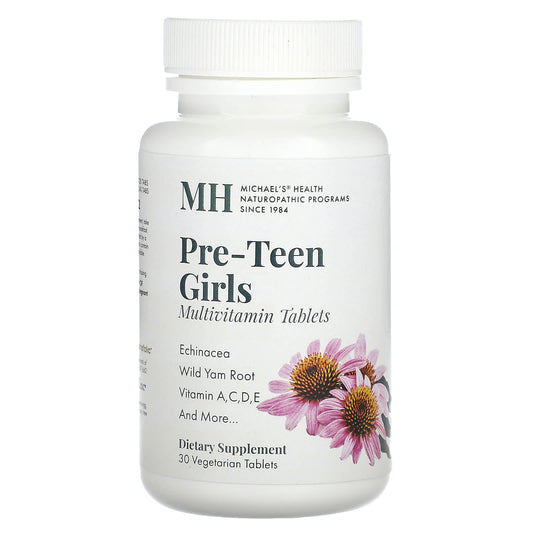 Michael's Naturopathic-Pre-Teen Girls Multivitamin-30 Vegetarian Tablets