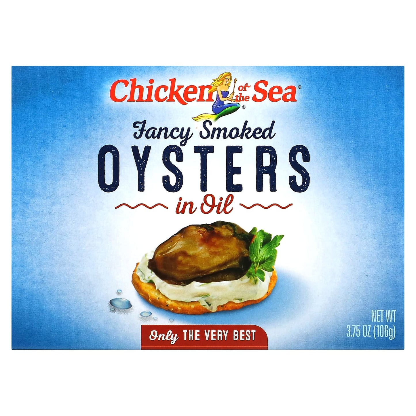 Chicken of the Sea-Fancy Smoked Oysters in Oil-3.75 oz (106 g)