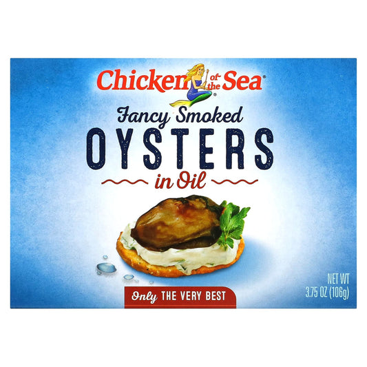 Chicken of the Sea-Fancy Smoked Oysters in Oil-3.75 oz (106 g)