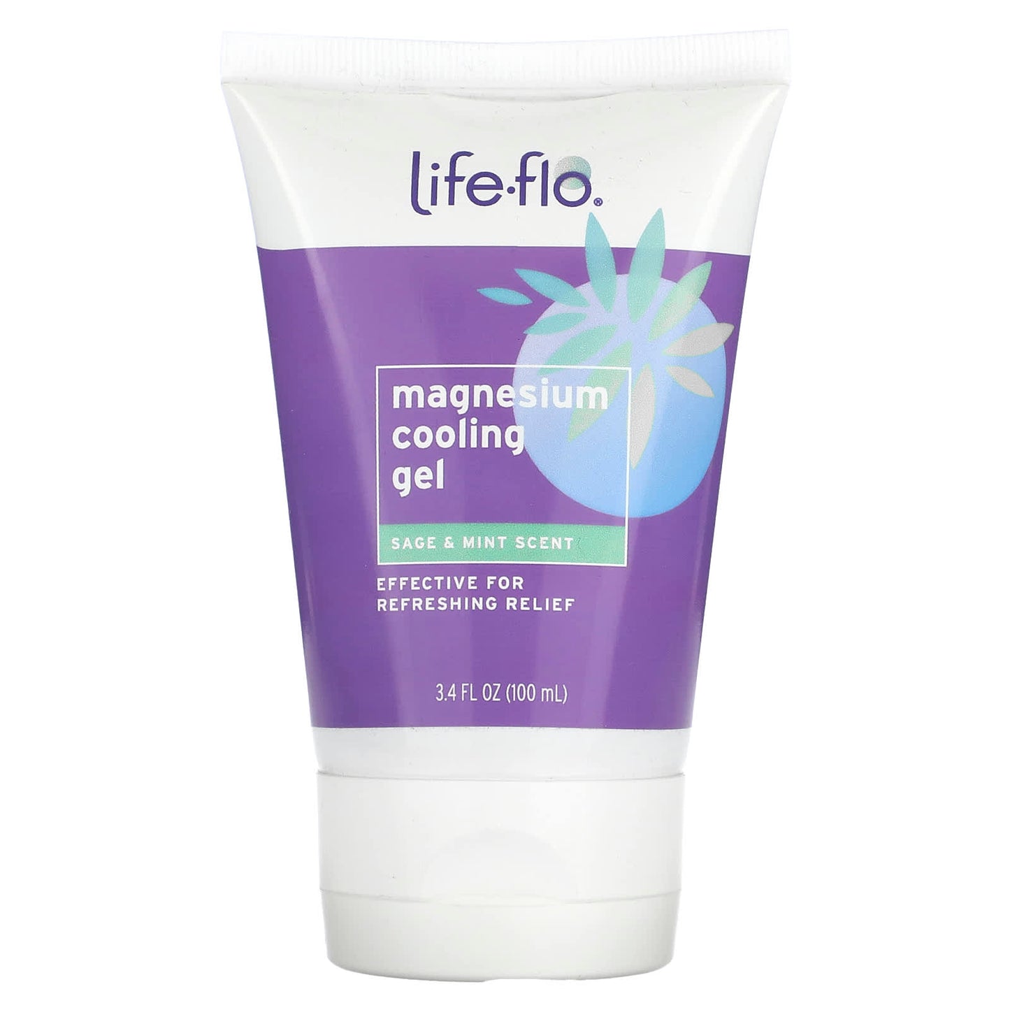 Life-flo-Magnesium Cooling Gel-Sage & Mint-3.4 fl oz (100 ml)