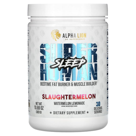 ALPHA LION-SuperHuman Sleep-Slaughtermelon-Watermelon Lemonade-10.69 oz (303 g)