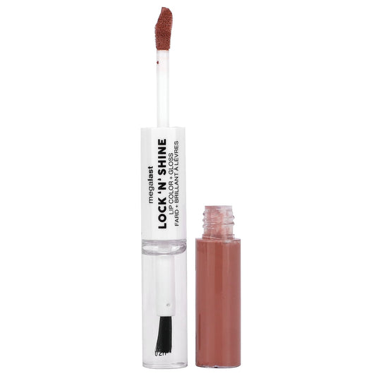 wet n wild-Megalast-Lock 'N' Shine-Lip Color + Gloss-Lotus Petal-0.13 fl oz (4 ml)