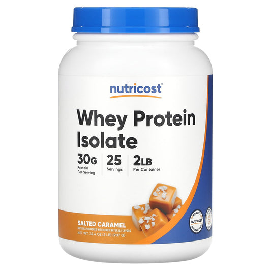 Nutricost-Whey Protein Isolate-Salted Caramel-2 lb (907 g)