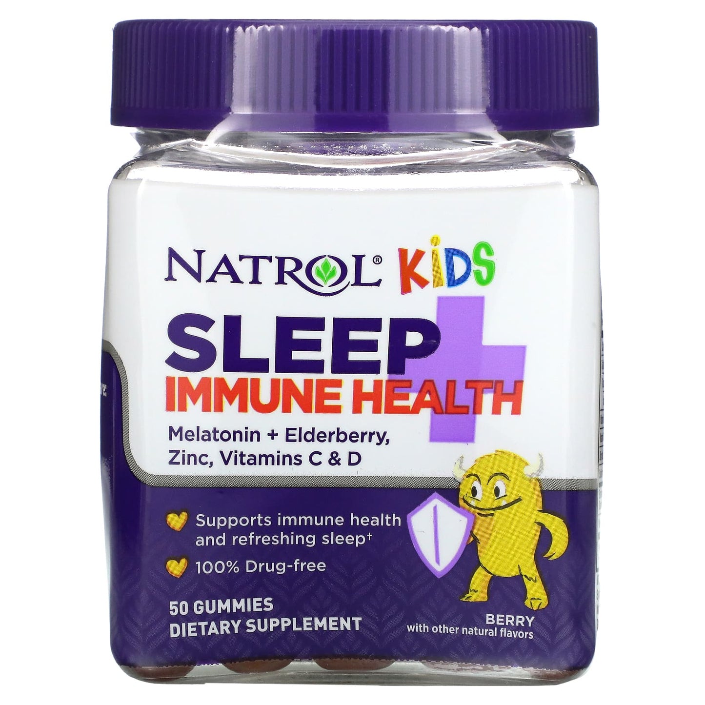 Natrol-Kids-Sleep + Immune Health-Berry-50 Gummies