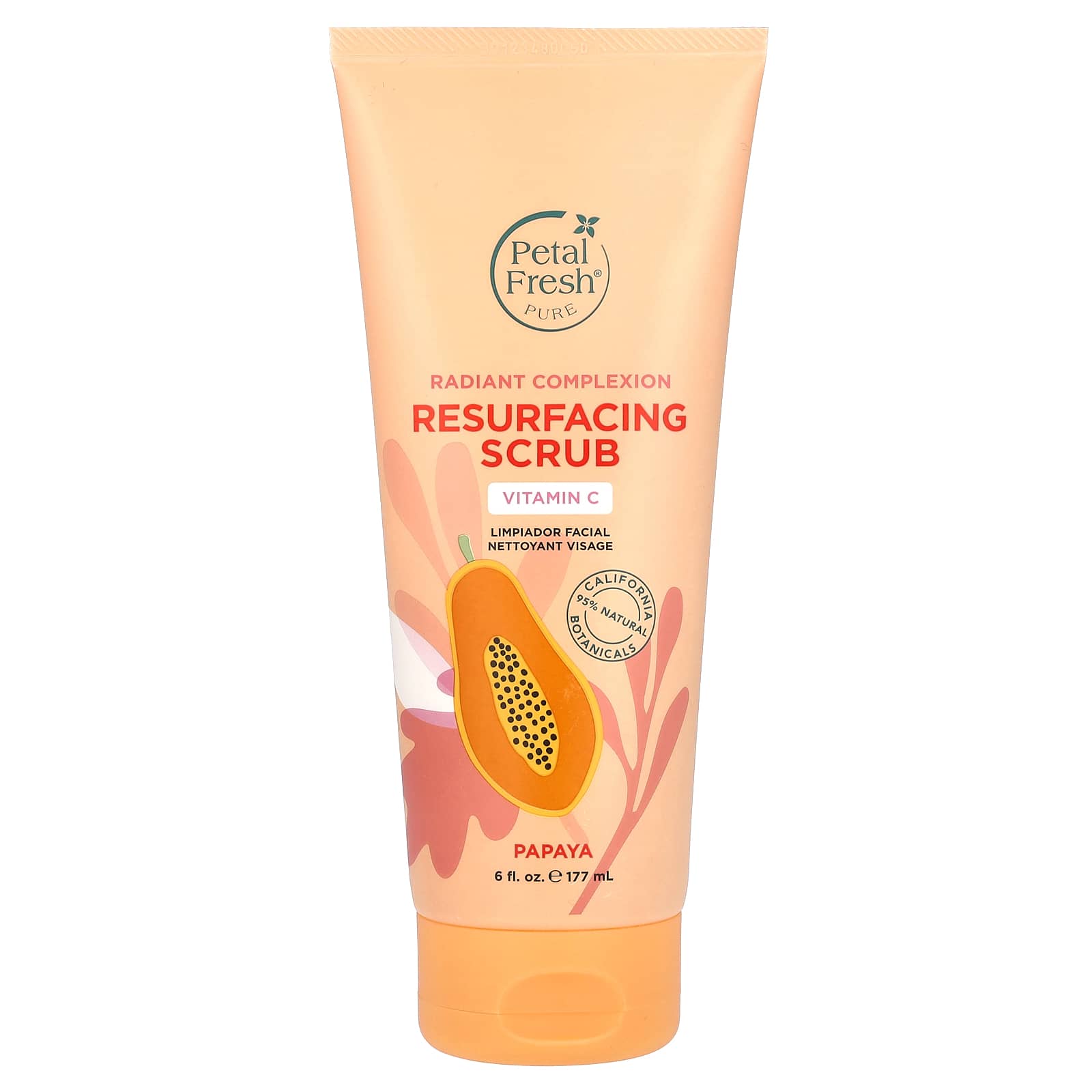 Petal Fresh-Pure-Resurfacing Scrub-Radiant Complexion-Papaya-6 fl oz (177 ml)