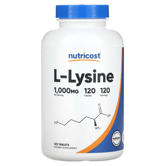 Nutricost-L-Lysine-1,000 mg-120 Tablets