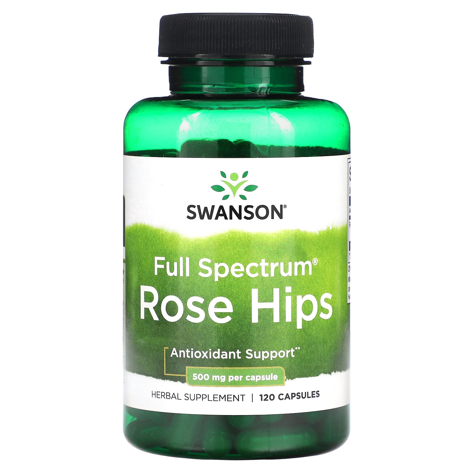 Swanson-​Full Spectrum Rose Hips-500 mg-120 Capsules