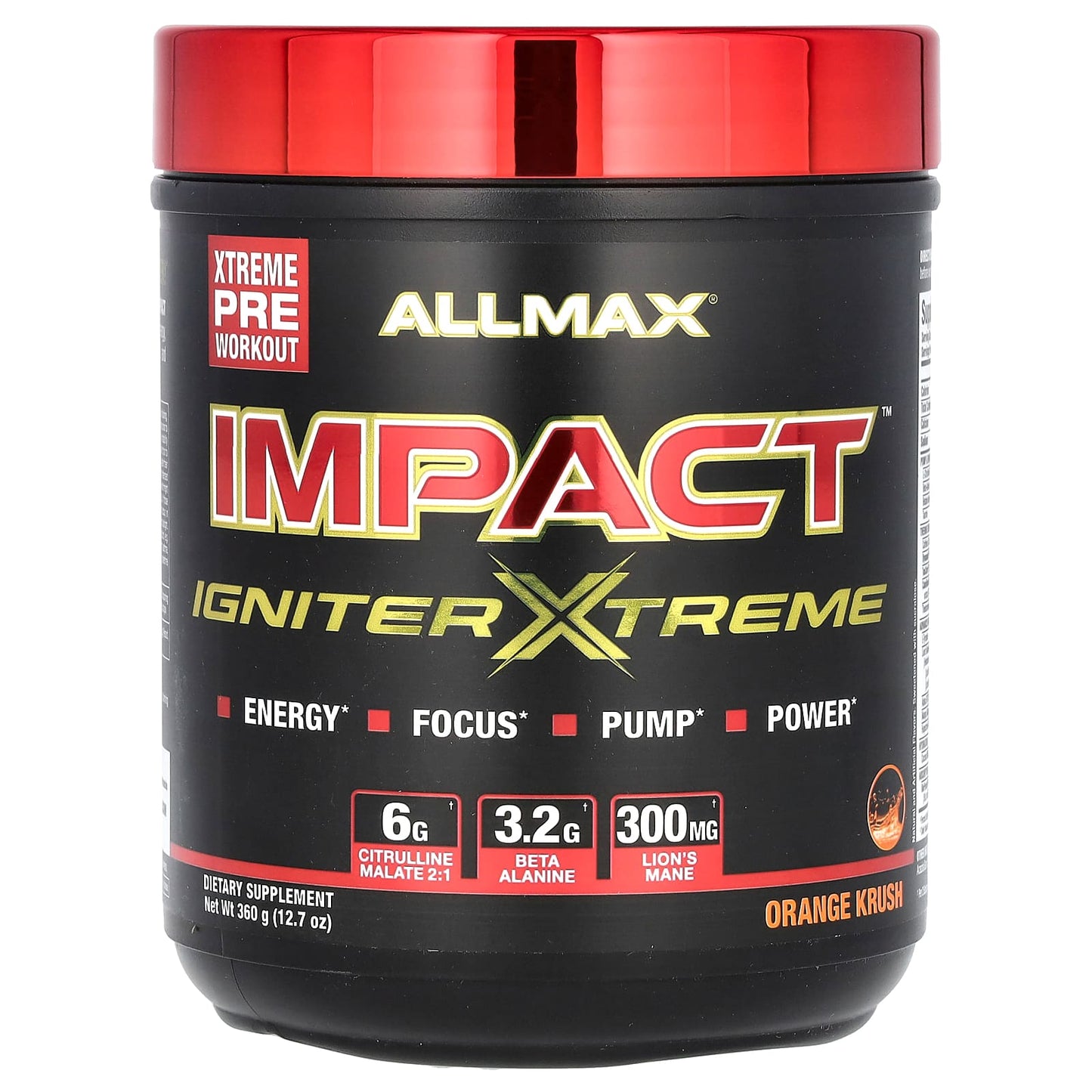 ALLMAX-IMPACT-Igniter Xtreme-Orange Krush-12.7 oz (360 g)