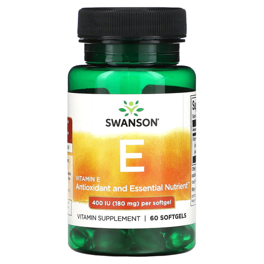 Swanson-Vitamin E-180 mg (400 IU)-60 Softgels