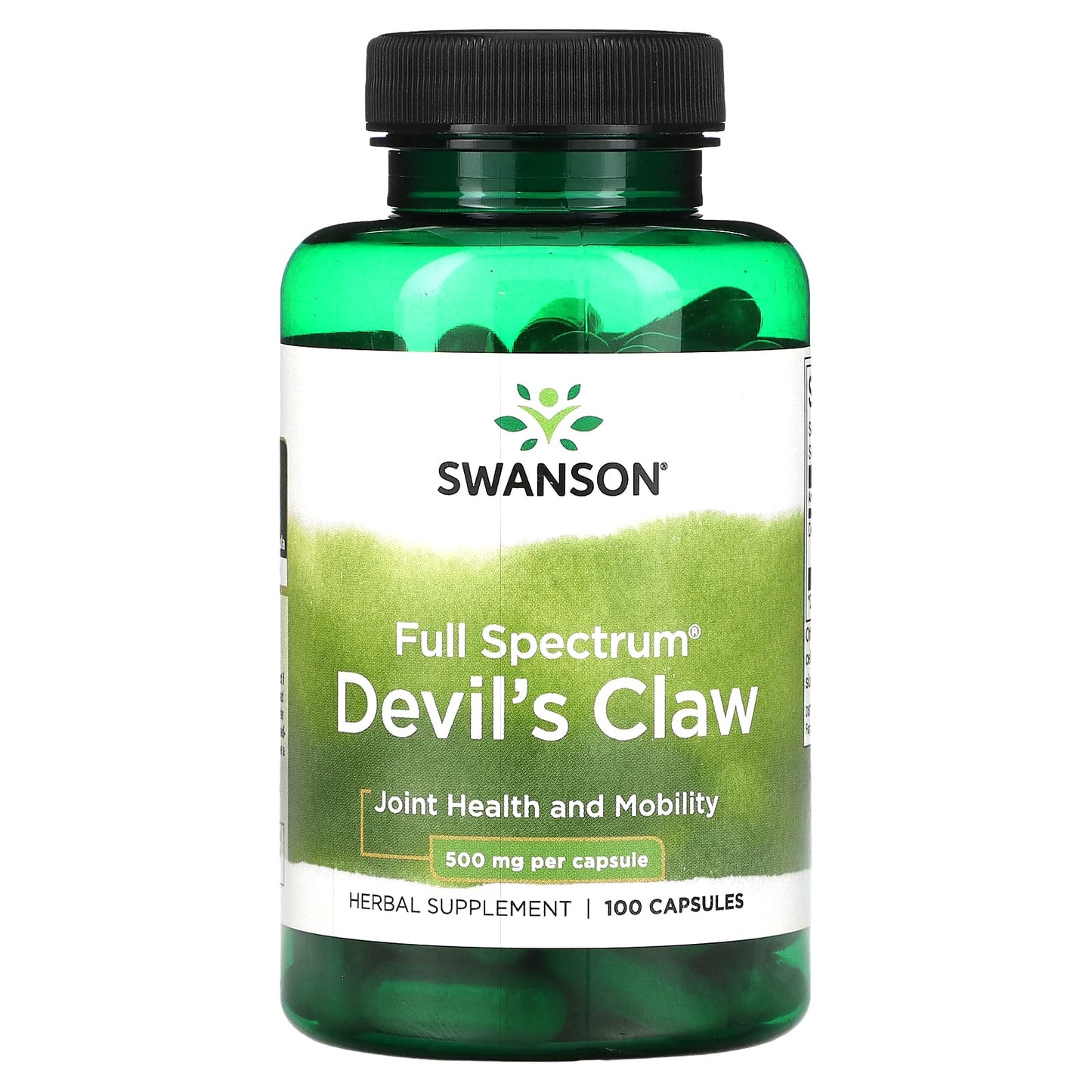 Swanson-Full Spectrum Devil's Claw-500 mg-100 Capsules