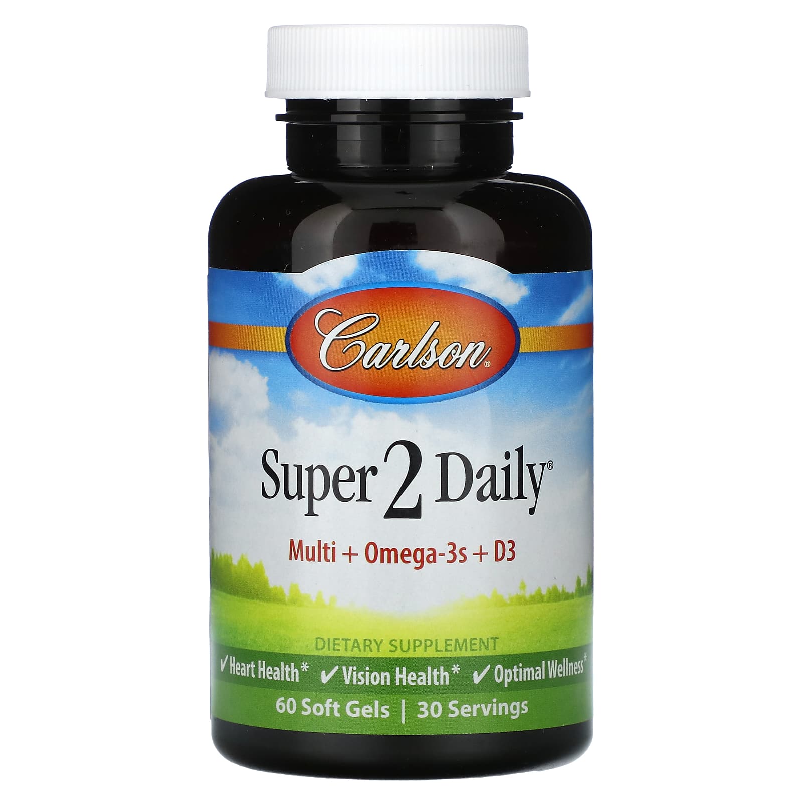 Carlson-Super 2 Daily-60 Soft Gels