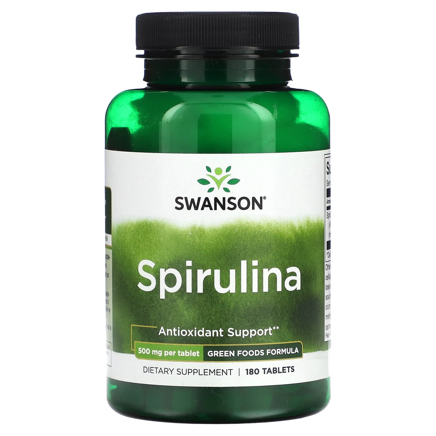 Swanson-Spirulina-500 mg-180 Tablets