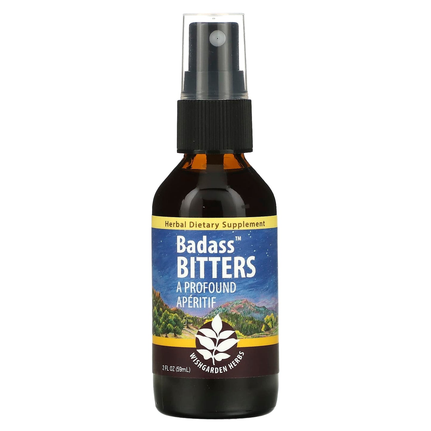 WishGarden Herbs-Badass Bitters-A Profound Aperitif-2 fl oz (59 ml)