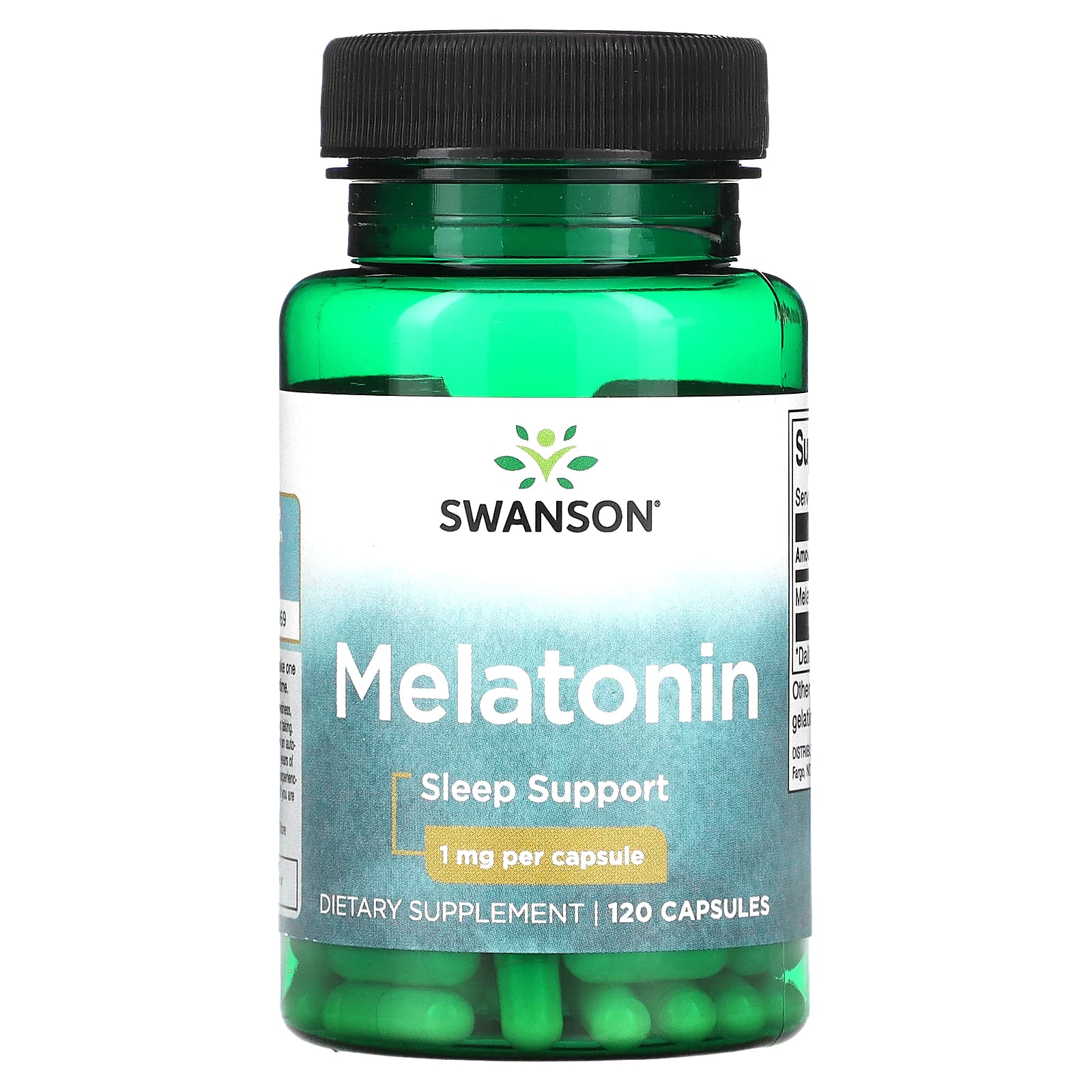 Swanson-Melatonin-1 mg-120 Capsules