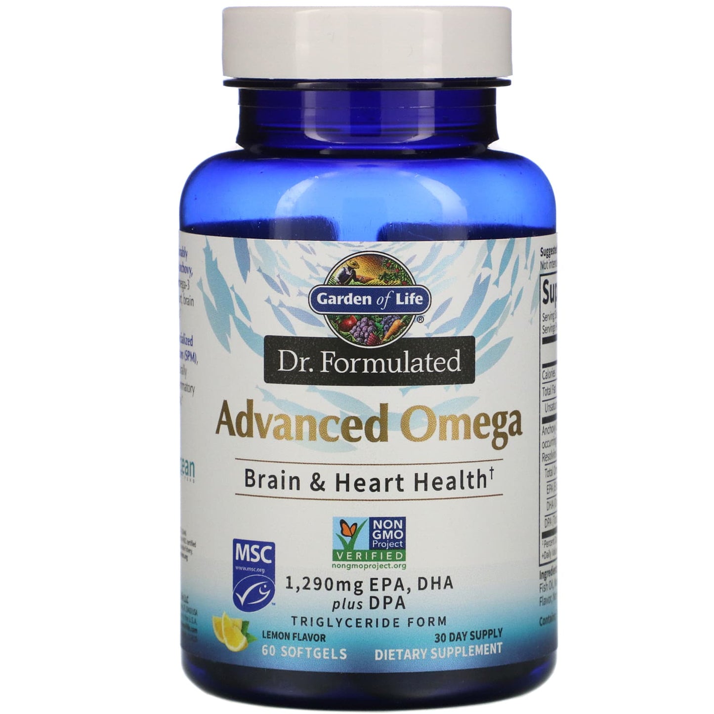 Garden of Life-Dr. Formulated-Advanced Omega-Lemon-60 Softgels