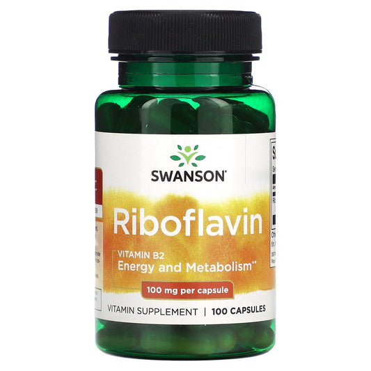 Swanson-Riboflavin-100 mg-100 Capsules