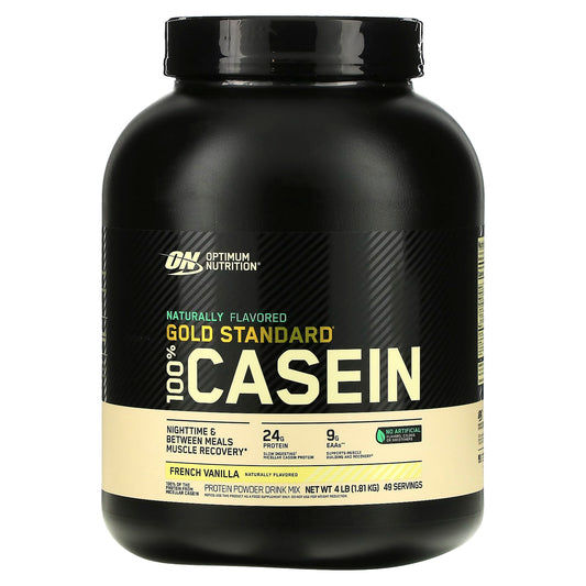 Optimum Nutrition-Naturally Flavored Gold Standard 100% Casein-French Vanilla-4 lb (1.81 kg)