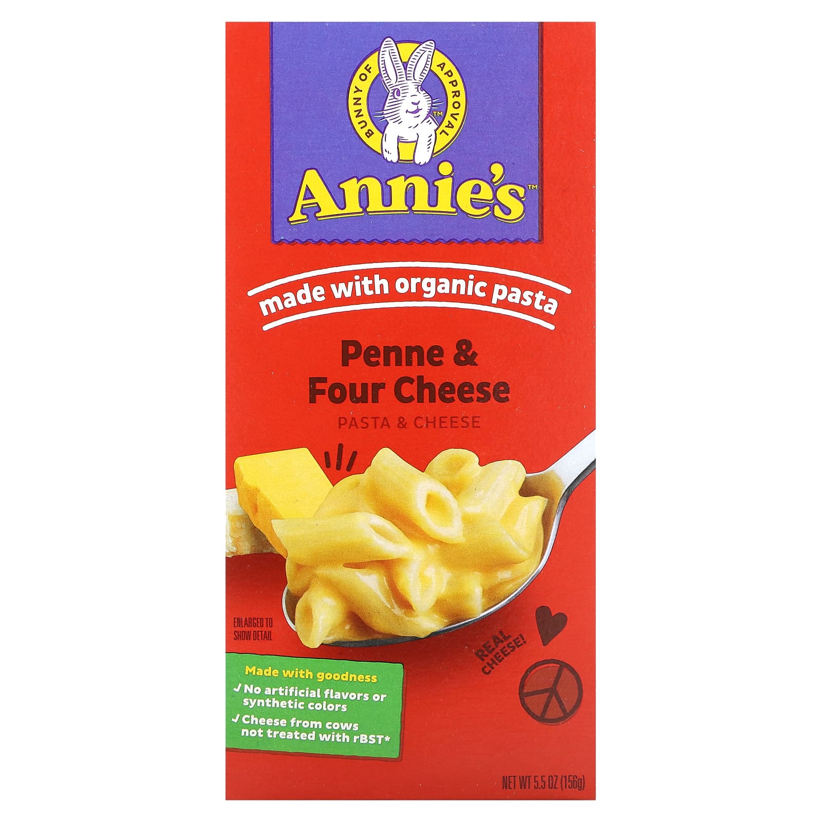 Annie's Homegrown-Pasta & Cheese-Penne & Four Cheese-5.5 oz (156 g)