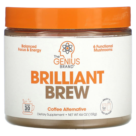 The Genius Brand-Brilliant Brew-Coffee Alternative-4.6 oz (132 g)