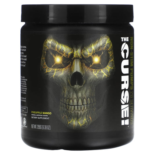 JNX Sports-The Curse-Non-Stim Pumps-Pineapple Mango-9.38 oz (266 g)