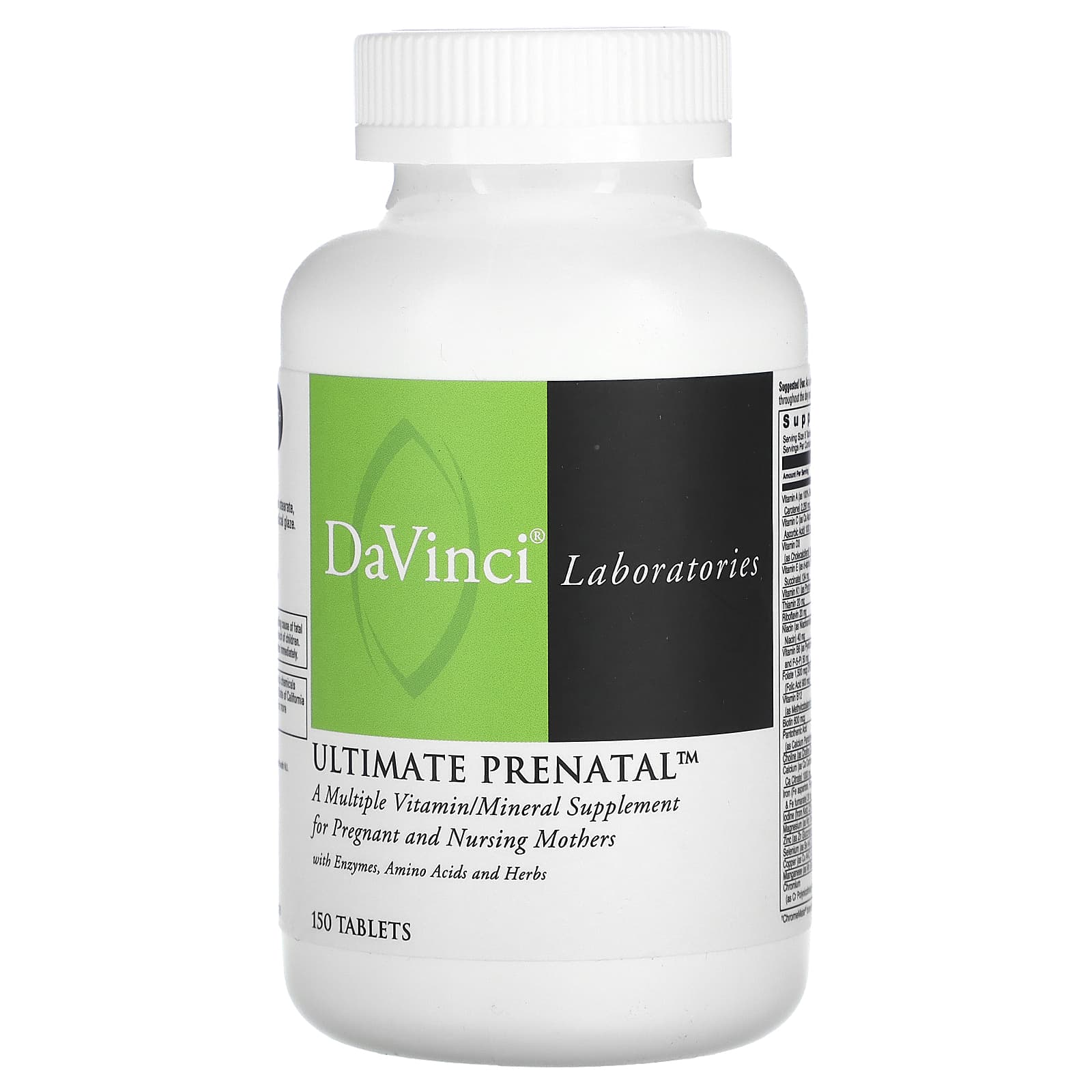 DaVinci Laboratories of Vermont-Ultimate Prenatal-150 Tablets