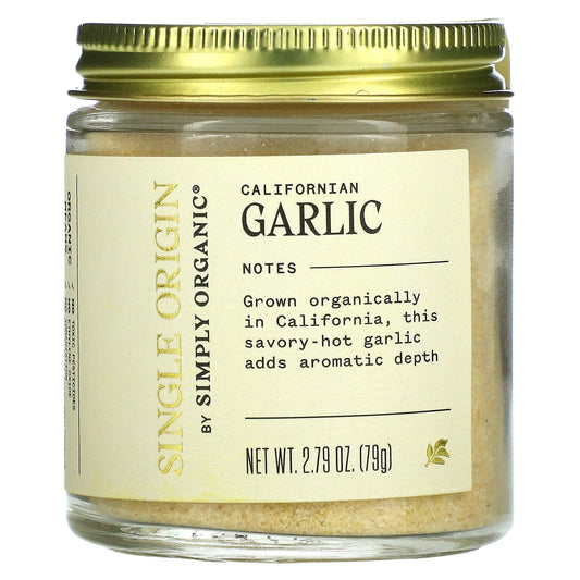 Simply Organic-Single Origin-Californian Garlic-2.79 oz (79 g)