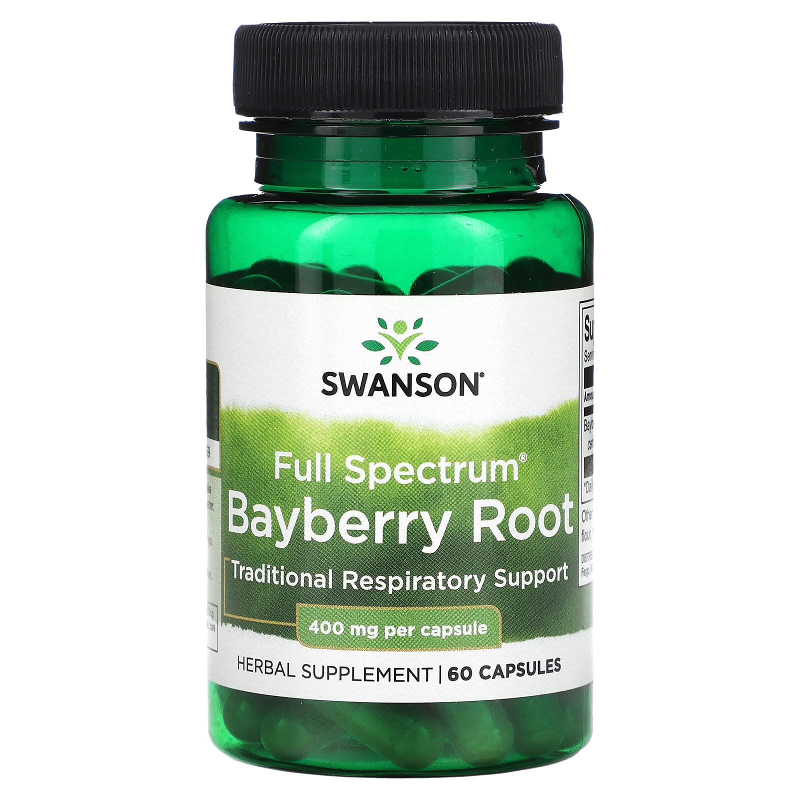 Swanson-Full Spectrum Bayberry Root-400 mg-60 Capsules