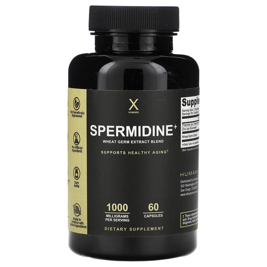 Humanx-Spermidine+-Wheat Germ Extract Blend-1,000 mg-60 Capsules (500 mg per Capsule)